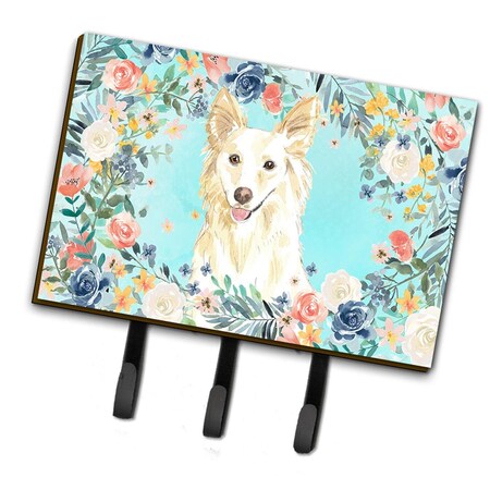 Carolines Treasures White Collie Leash or Key Holder CK3403TH68